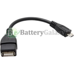 100 USB Micro B to A M/F Adapter Converter OTG Cable Cord for Android Cell Phone