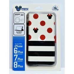 Disney Minnie Folio Apple Iphone 6S/7/8 Plus Cellphone Wallet Case Wristlet NEW