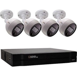Q-see 8-Channel 4K Ultra HD Security System with 2TB Hard Drive and (4) 4K PIR Cameras