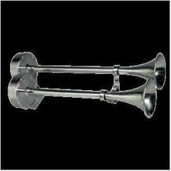 Ongaro Deluxe SS Dual Trumpet Horn - 12V