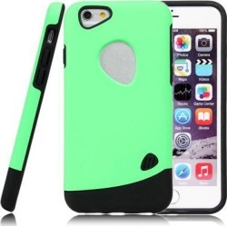 Combo Hybrid Shockproof Hard Cover Phone Case Green for Iphone 6