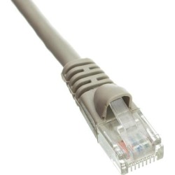 Cat5e Ethernet Patch Cable, Snagless/Molded Boot, 3 foot - Gray