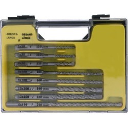 8pcs Electric Hammer SDS PLUS Drill Bits 2 Slots SDS Shank Rotary Hammer Impact Drill Bit with Carrying Case