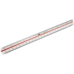 Scale Ruler 30cm Engineer Triangular Scale Architect Rulers 1/20 1/25 1/50 1/75 1/100 1/125 Plastic