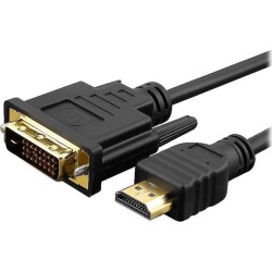 Insten 1846941 Black HDMI to DVI Male to Male DVI Cable