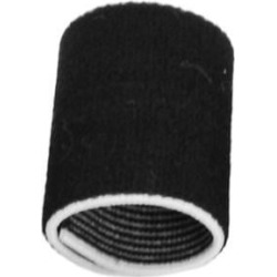 Unique Bargains 10Pcs Black Volleyball Basketball Elastic Finger Sleeves Protector Support for Adult