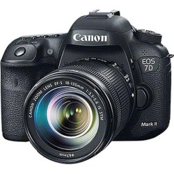 Canon EOS 7D Mark II 9128B016 Black Digital SLR Camera with 18-135mm Lens