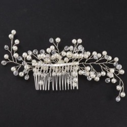 Bridal Pearls Hair Comb Wedding Hair Accessory Party Prom