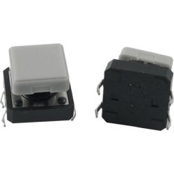 Unique Bargains 5x Momentary Tactile Push Button Switch 12x12x9mm 4 Pin DIP Through Hole w Cap