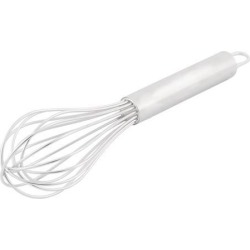 Kitchen Home Stainless Steel Handheld Egg Blender Silver Tone 27cm Length