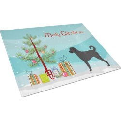 Labradoodle Christmas Glass Cutting Board Large BB8499LCB