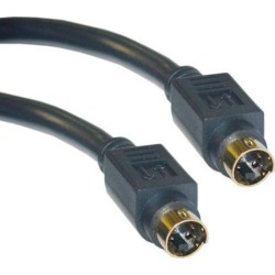 Cable Wholesale MiniDin4 (S Video) Male / MiniDin4 (S-Video) Male, S-Video Cable, Gold plated connector - 50 ft