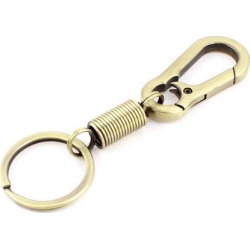 Unique Bargains Bronze Tone Lobster Hook Clasp Metal Key Holder Keychain Keyring