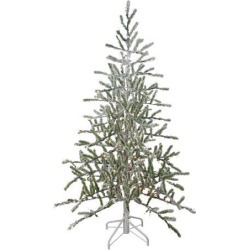 5' Pre-Lit Flocked Alpine Twig Artificial Christmas Tree - Warm White Lights