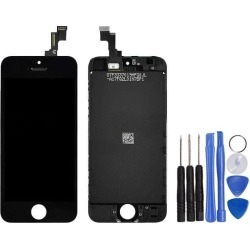 Full Set LCD Screen Replacement Digitizer Assembly Display Touch Panel Black for iPhone 5C + Free Repair Tool Kits