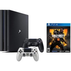 PlayStation 4 Call of Duty Black Ops IIII and 4K HDR PlayStation 4 Pro 1 TB Console with Extra Silver Dualshock 4 Wireless Controller (Split-Screen