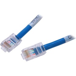 C2G 24499 Cat5e Crossover Cable - Non-Booted Unshielded Network Crossover Patch Cable, Blue (5 Feet, 1.52 Meters)