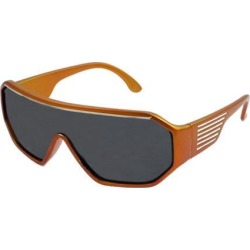 Orange Plastic Full Frame Sports Leisure Sunglasses for