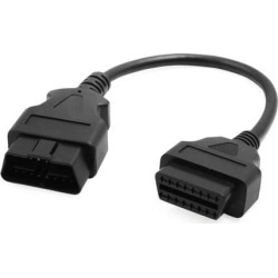 DC 12V 16 Pin OBD2 Car Diagnostic Connector Adapter Cable Tool 30cm Length