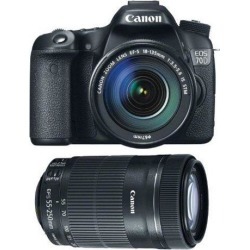 Canon 70d EOS 70D EFS 18-135mm IS STM Kit + Canon EF-S 55-250mm f/4-5.6 IS STM