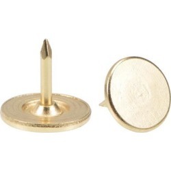 Upholstery Nails Tacks 11mmx10mm Flat Head Furniture Nails Gold Tone 50 Pcs