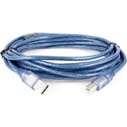 Unique Bargains High Speed Scanner USB 2.0 Type A Male to B Male M/M Cable 5 Meters 16Ft
