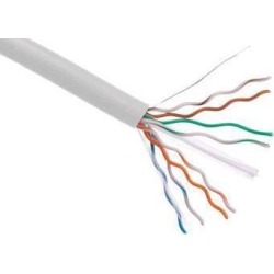 Axiom C6BCS-W1000-AX Cat6 23Awg 4-Pair Solid Conductor 550Mhz Bulk Cable Spool 1000Ft (White)
