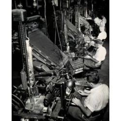 Posterazzi SAL2554299 High Angle View of a Group of Male Workers Operating Linotype Machines New York World Telegraph Poster Print - 18 x 24 in.