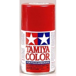 Tamiya USA TAM86015 PS-15 Metal Red Polycarbonate Spray Paint 100mL