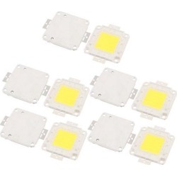 10Pcs 27-30V 50W LED Chip Bulb White Ultra Bright High Power for Floodlight