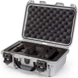 Nanuk Drone Waterproof Hard Case with Custom Foam Insert for DJI Mavic Air Fly More Combo - Silver