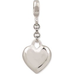 Sterling Silver Polished Heart 1/2in Dangle Enhancer