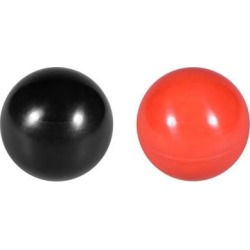 Thermoset Ball Knob M12 Female Thread Machine Handle 40mm Diameter Smooth Rim Red 5Pcs / Black 5Pcs