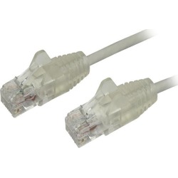 StarTech N6PAT3GRS Cat6 Ethernet Cable - 3 ft - Gray - Slim - Snagless RJ45 Cable - Network Cable - Ethernet Cord - Cat 6 Cable - 3ft