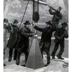 Posterazzi SAL995103330 Setting Aluminum Capstone on the Washington Monument December 6 1884 Artist Unknown Poster Print - 18 x 24 in.