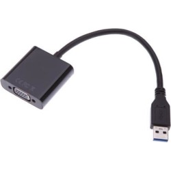 USB 3.0 to VGA Multi-display Adapter Converter External Video Graphic Card Black