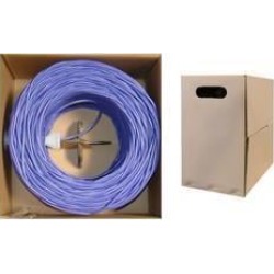Cable Wholesale CAT5E UTP Bulk Cable Solid 350MHz 24 AWG - 1000 ft - Purple
