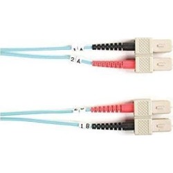 Black Box FO10G-001M-SCSC Box 10-Gbe 50-Micron Multimode Value Line Patch Cable, Sc-Sc, 1-M (3.2-Ft.) - Fiber Optic For Network Device - 3.28 Ft.