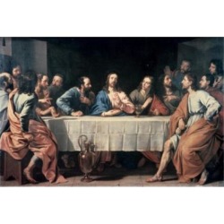 Posterazzi SAL9005564 The Last Supper Ca 1652 Philippe de Champaigne 1602-1674 French Oil on Canvas Musee Du Louvre Paris France Poster Print - 18.