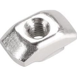 2020 Series M3 T-Nuts, Half Round Roll in Sliding T Slot Nut Fit 6mm Slot 25pcs