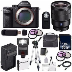 Sony Alpha a7R II Mirrorless Digital Camera (International Model ) + Sony Vario-Tessar T FE 16-35mm f/4 ZA OSS Lens + 49mm 3 Piece Filter Kit +.