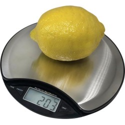 OPTIMA HOME SCALES LUNA KITCHEN WEIGH SCALE SILVER / BLACK