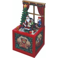 buy  Set of 2 Santa Window Block Table Top Christmas Decorations 6.5' cheap online