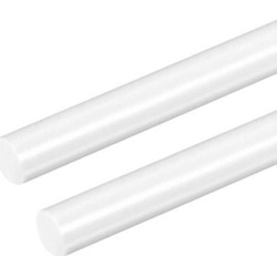 5/16×20 inch ABS Plastic Round Bar Rod for Architectural Model Making DIY White 2pcs