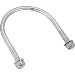 U-Bolts M6 60mm Inner Width 304 Stainless Steel with Nuts 10Pcs