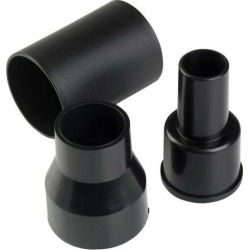 3-Piece Vaccum Cleaner Hose Adapter Kit Wet Dry Shop Vac Connector Accessory