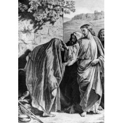 Posterazzi SAL9903534 Healing of the Leper by Alexandre Bida Print 1823-1895 Poster Print - 18 x 24 in.