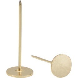 Upholstery Nails Tacks 18mmx50mm Flat Head Furniture Nails Gold Tone 60 Pcs