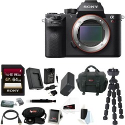 Sony a7r II: Alpha a7RII Mirrorless Digital Camera Body w/ 64GB SD Card + SLR Accessory Bundle
