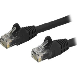 StarTech N6PATCH12BK StarTech.com Cat6 Patch Cable - 12 ft - Black Ethernet Cable - Snagless RJ45 Cable - Ethernet Cord - Cat 6 Cable - 12ft